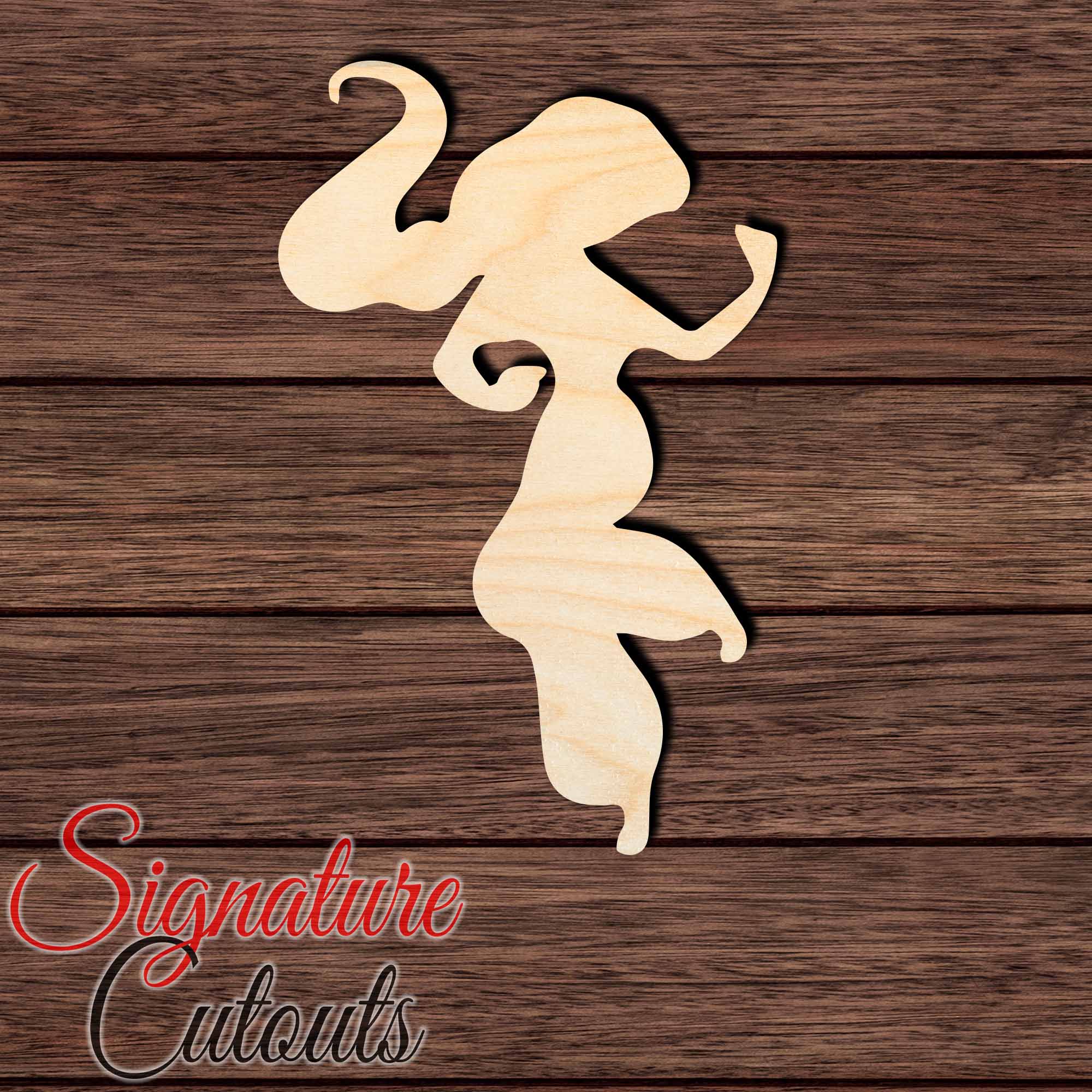 Princess 034 Shape Cutout in Wood Craft Shapes & Bases Signature Cutouts 