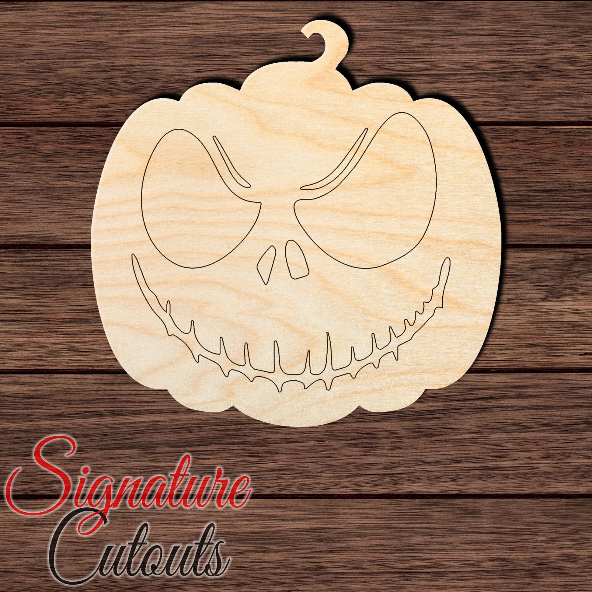 Pumpkin Nightmare 001 - Paint by Line Shape Cutout Craft Shapes & Bases Signature Cutouts 