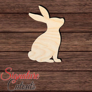 Rabbit 037 Shape Cutout in Wood Craft Shapes & Bases Signature Cutouts 
