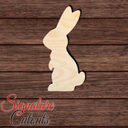 Rabbit 041 Shape Cutout in Wood Craft Shapes & Bases Signature Cutouts 