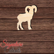Ram 004 Shape Cutout in Wood Craft Shapes & Bases Signature Cutouts 