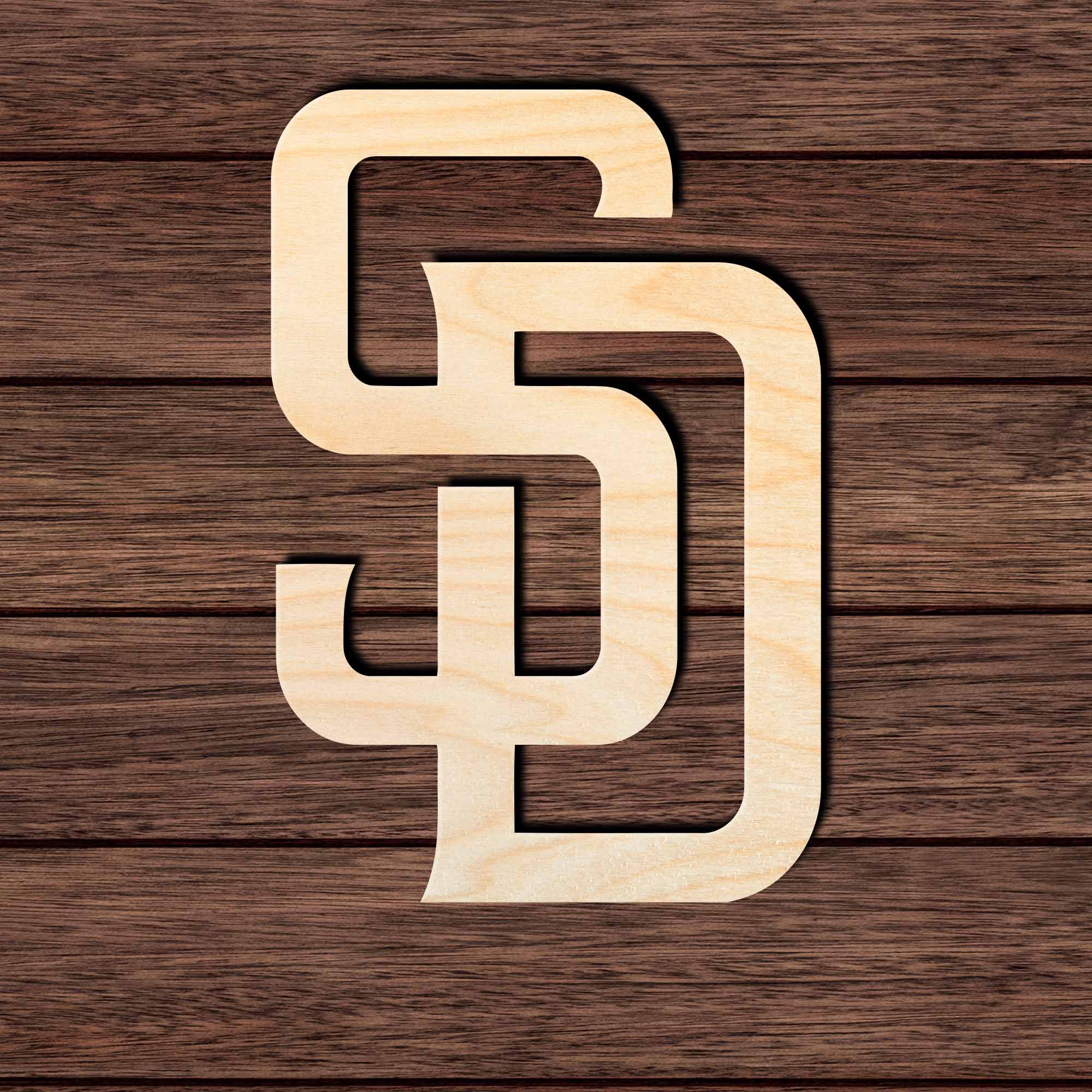 San Diego 001 Shape Cutout in Wood Craft Shapes & Bases Signature Cutouts 