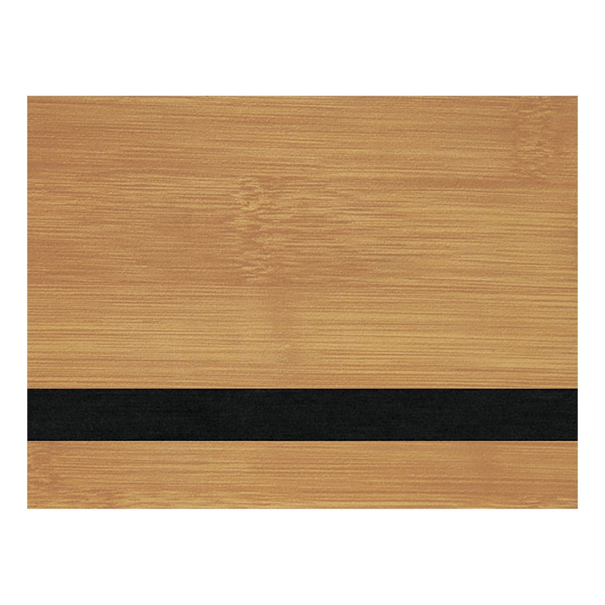 Sheet Stock w/Adhesive Backing, Laserable Leatherette, 12" x 18" Signature Cutouts Bamboo/Black 