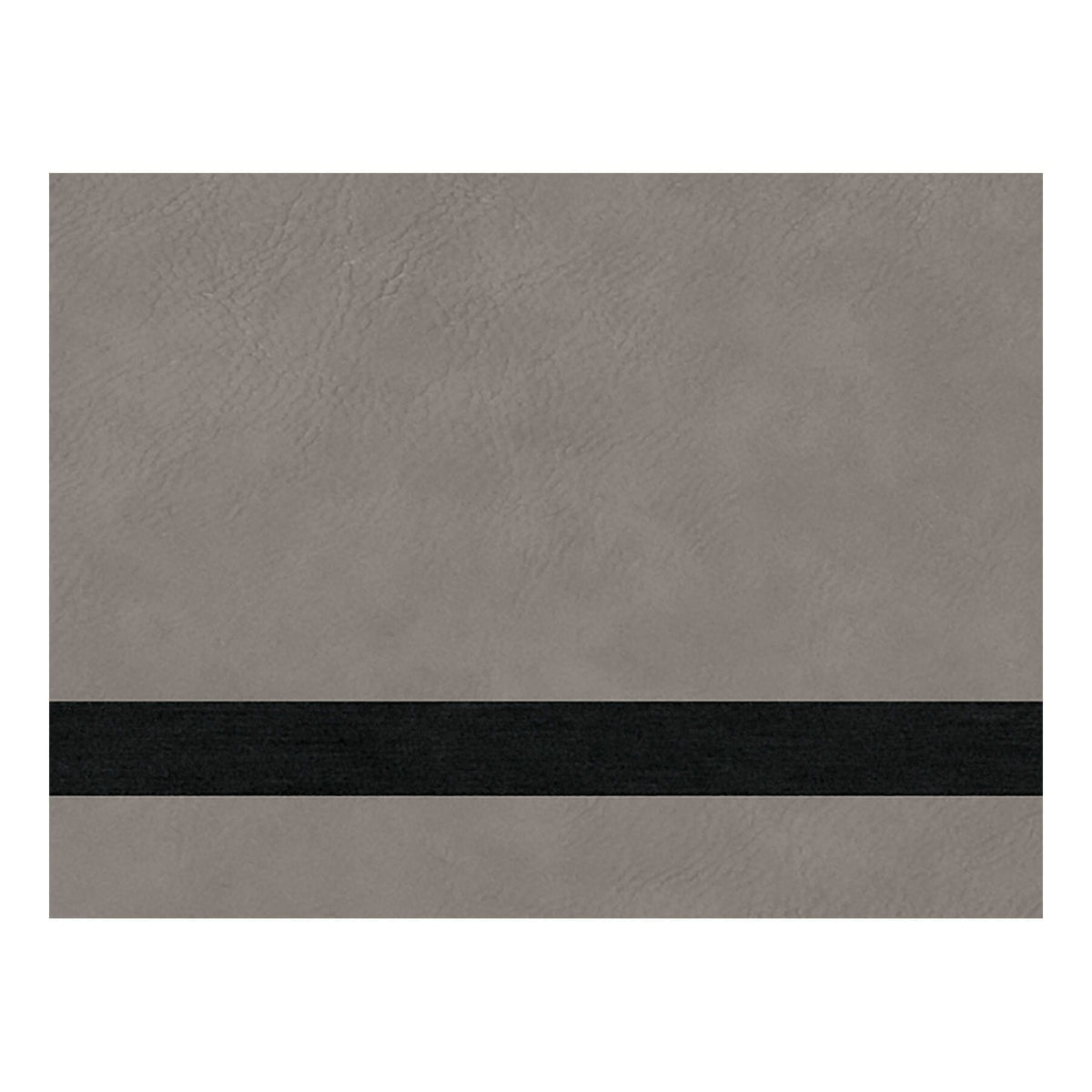 Sheet Stock w/Adhesive Backing, Laserable Leatherette, 12" x 18" Signature Cutouts Gray/Black 