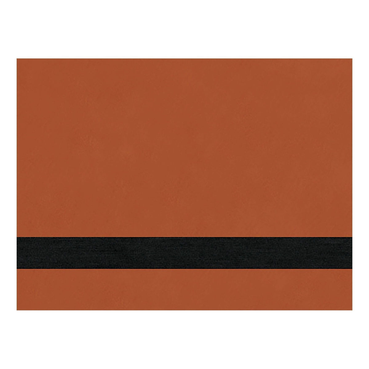 Sheet Stock w/Adhesive Backing, Laserable Leatherette, 12" x 18" Signature Cutouts Rawhide/Black 
