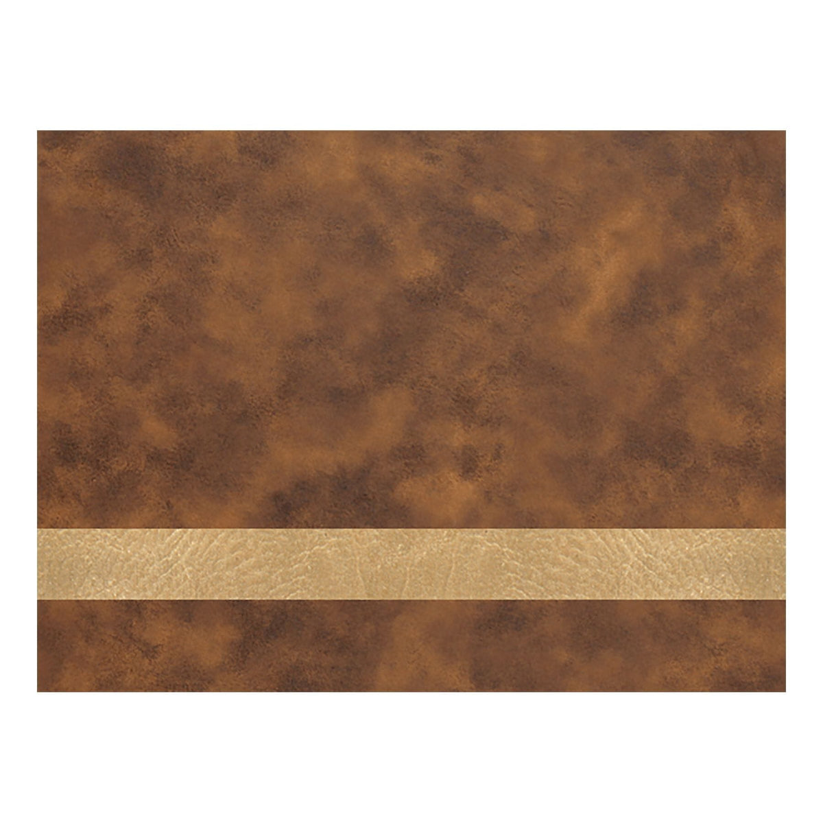 Sheet Stock w/Adhesive Backing, Laserable Leatherette, 12" x 18" Signature Cutouts Rustic/Gold 