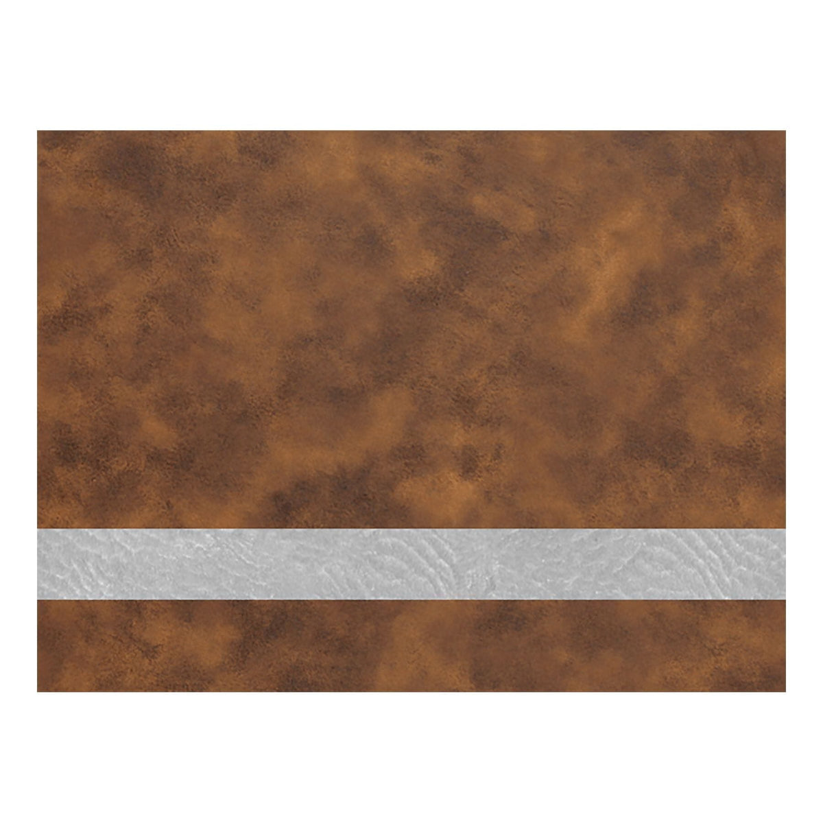 Sheet Stock w/Adhesive Backing, Laserable Leatherette, 12" x 18" Signature Cutouts Rustic/Silver 