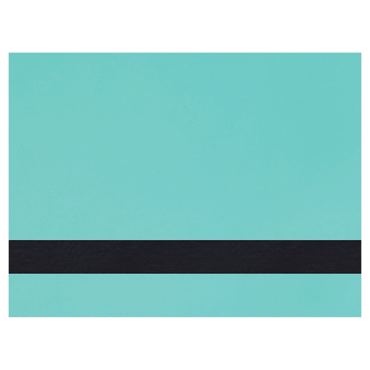 Sheet Stock w/Adhesive Backing, Laserable Leatherette, 12" x 18" Signature Cutouts Teal/Black 