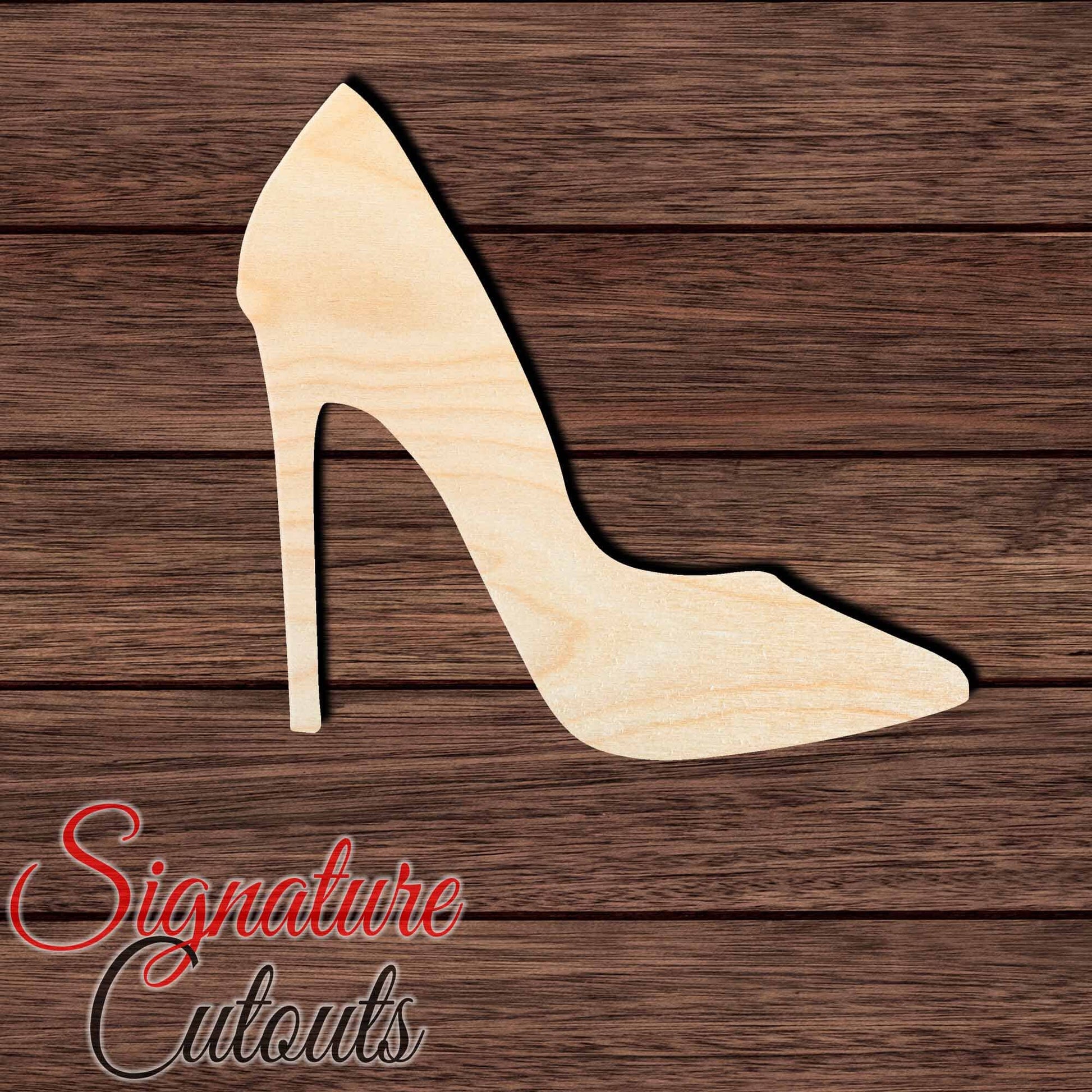 Shoe 020 High Heel Shape Cutout Craft Shapes & Bases Signature Cutouts 