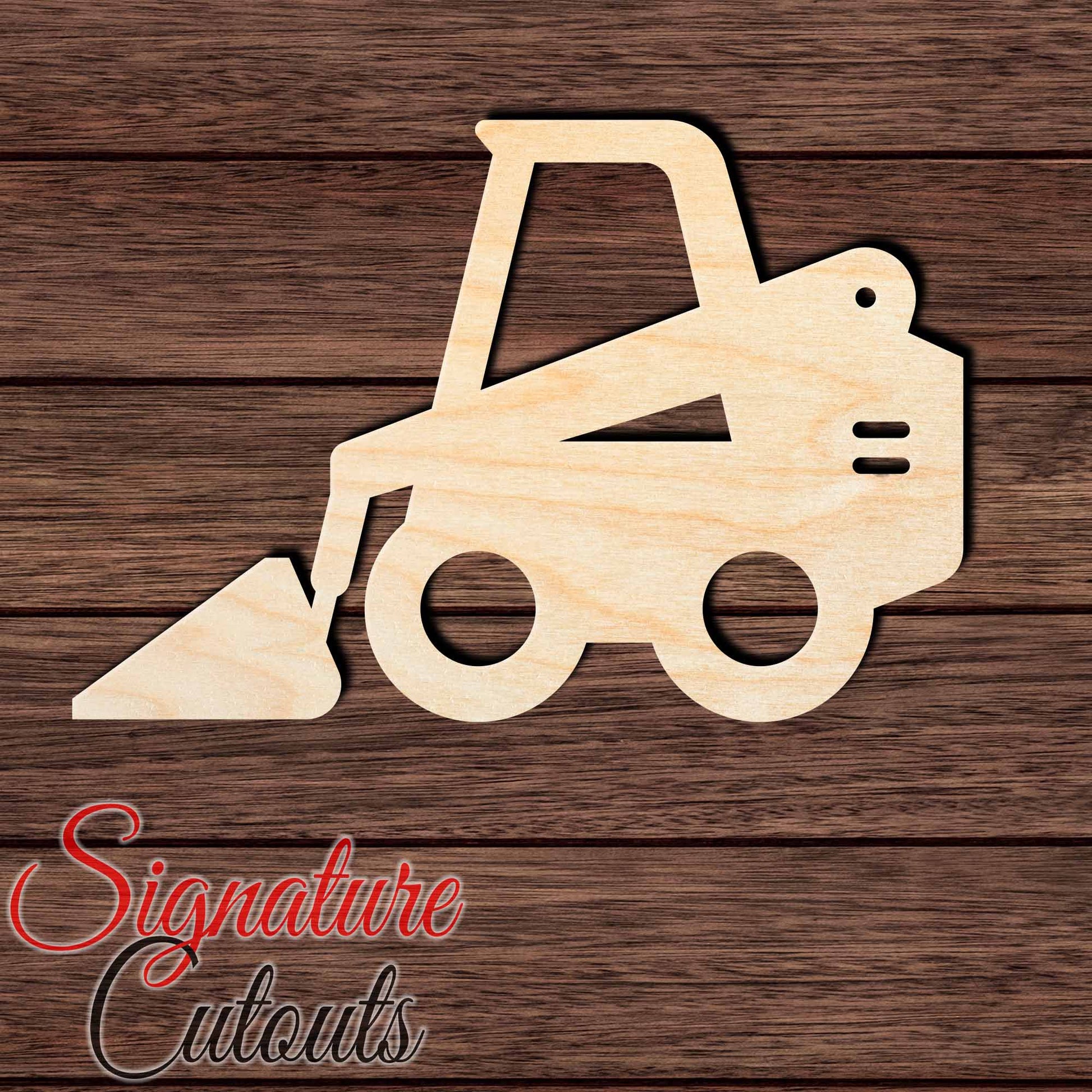 Skid Steer 001 Shape Cutout Craft Shapes & Bases Signature Cutouts 