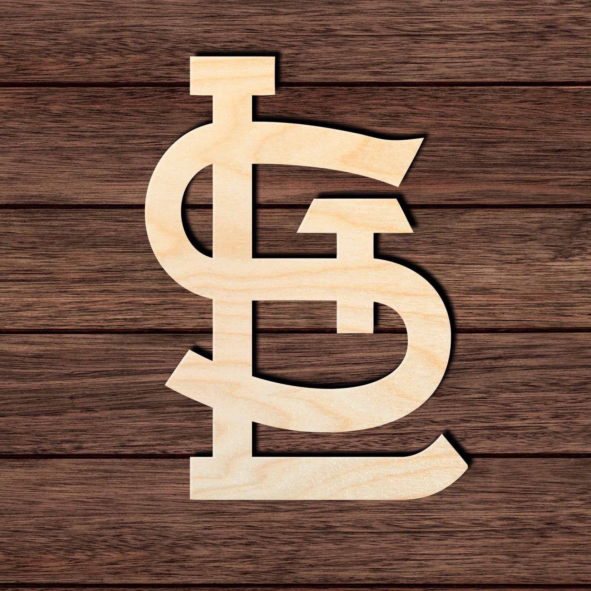 St. Louis Baseball 001 Shape Cutout in Wood Craft Shapes & Bases Signature Cutouts 