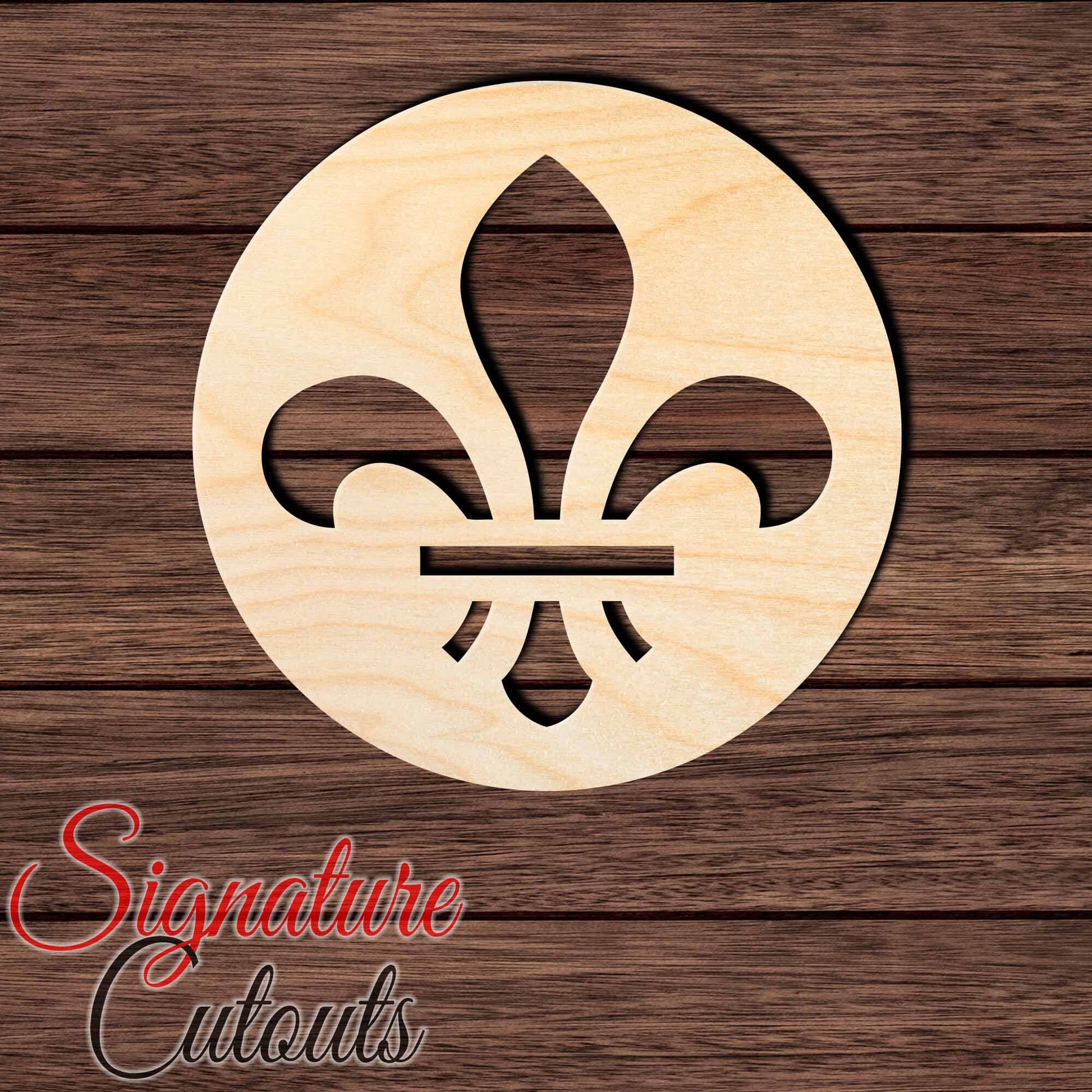 St. Louis Fleur-de-Lis Shape Cutout Craft Shapes & Bases Signature Cutouts 