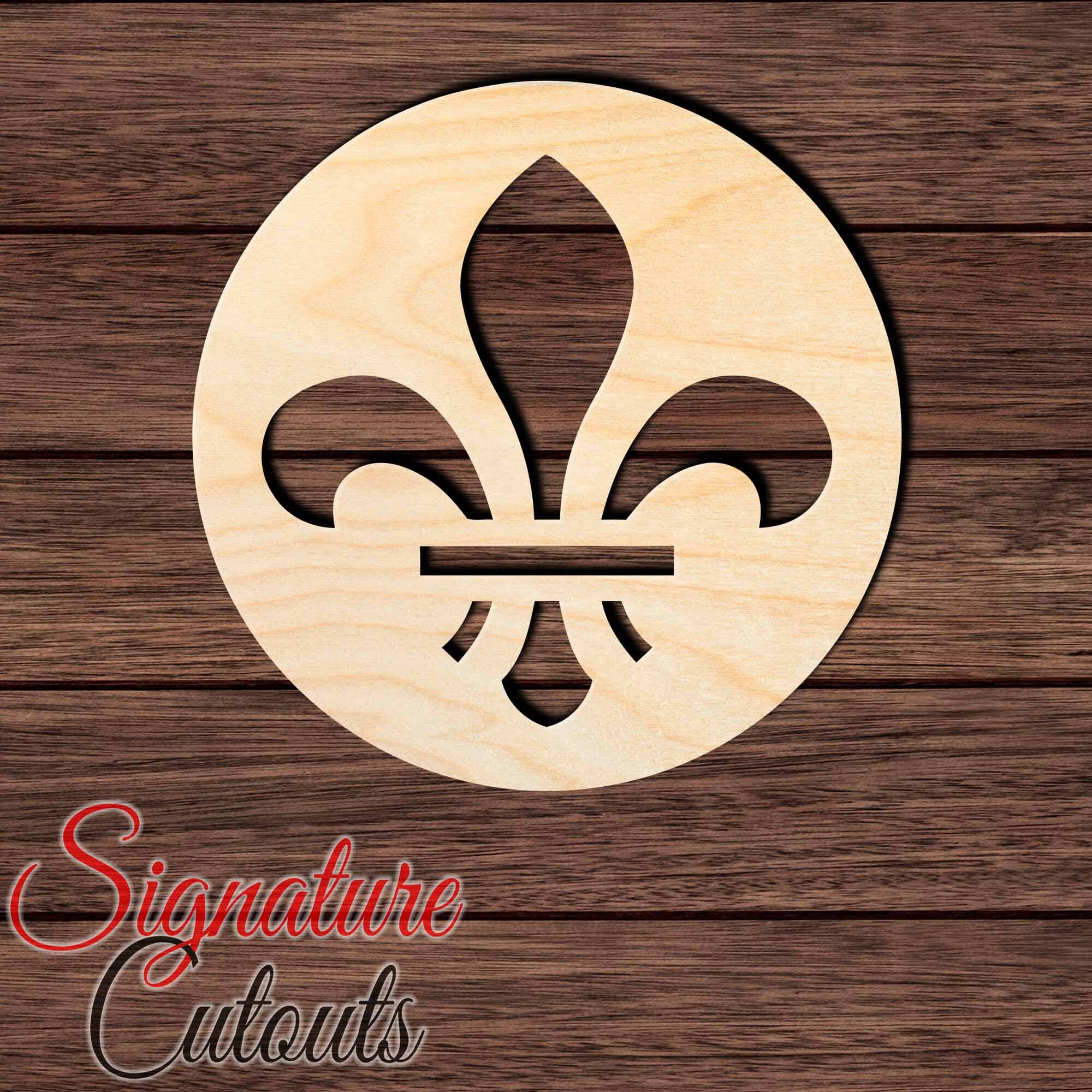 St. Louis Fleur-de-Lis Shape Cutout Craft Shapes & Bases Signature Cutouts 