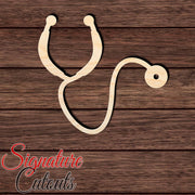 Stethoscope 001 Shape Cutout in Wood Craft Shapes & Bases Signature Cutouts 
