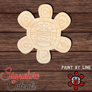 Taino Sun 002 PR - Paint by Line Shape Cutout