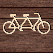 Tandem Bicycle 001 Shape Cutout Craft Shapes & Bases Signature Cutouts 