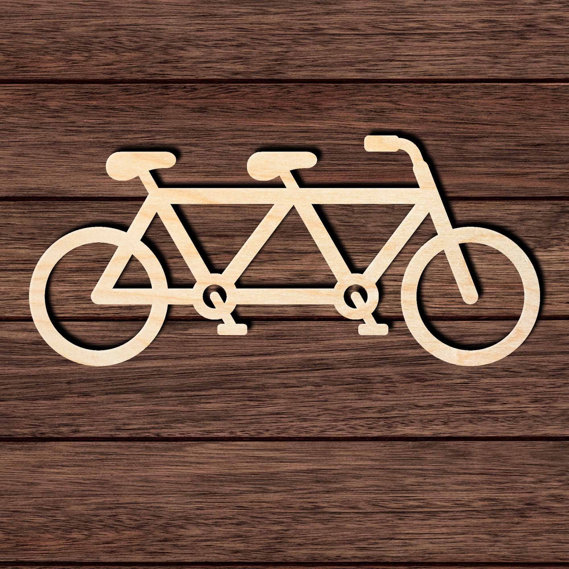 Tandem Bicycle 001 Shape Cutout Craft Shapes & Bases Signature Cutouts 