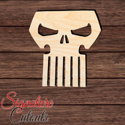 Thunderbolts Punisher Skull Shape Cutout Craft Shapes & Bases Signature Cutouts 