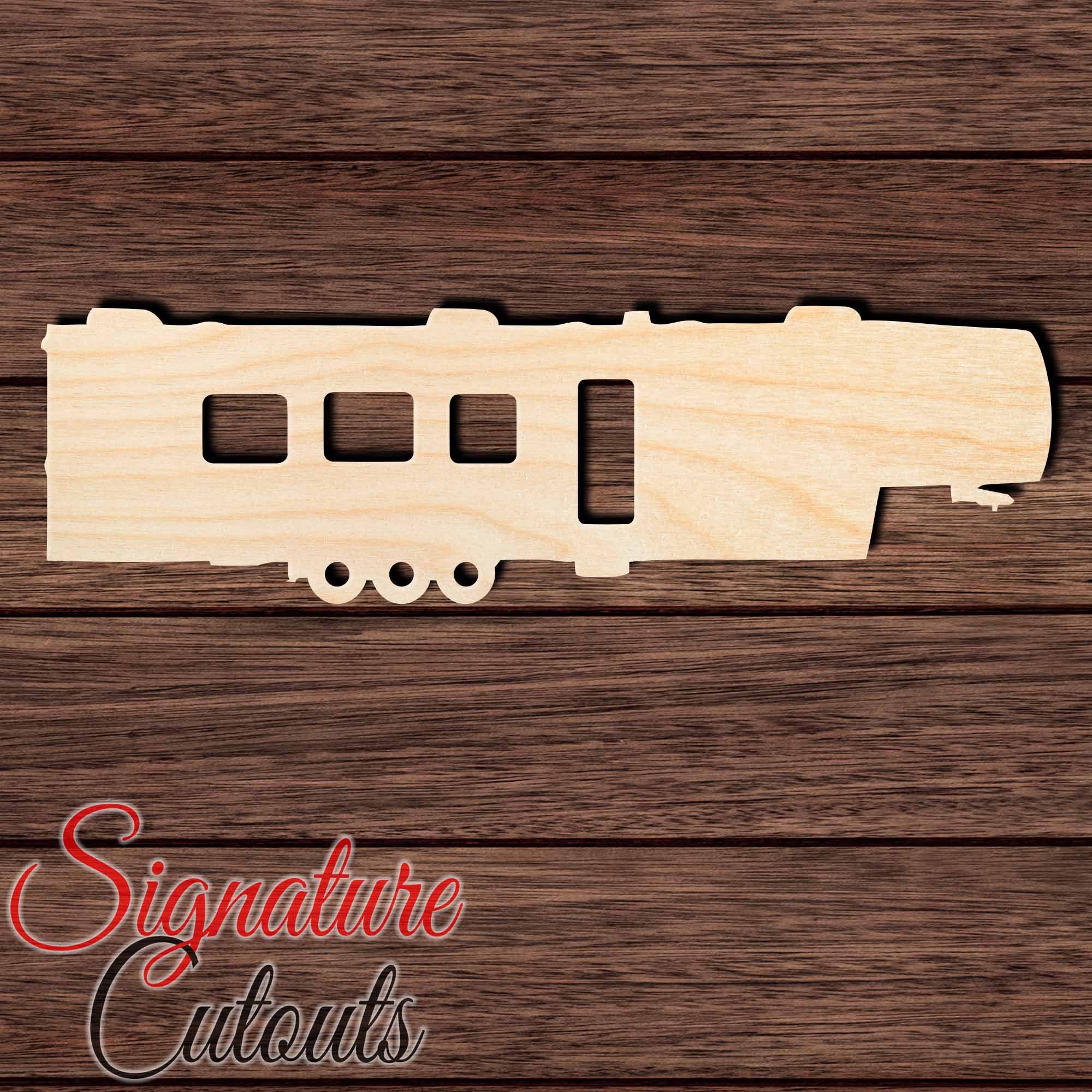 Travel Trailer Toy Hauler 001 Shape Cutout Craft Shapes & Bases Signature Cutouts 