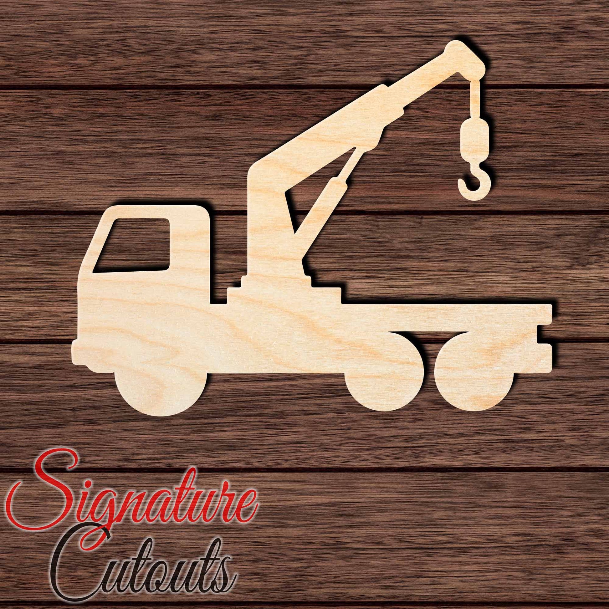 Truck Crane 001 Shape Cutout Craft Shapes & Bases Signature Cutouts 