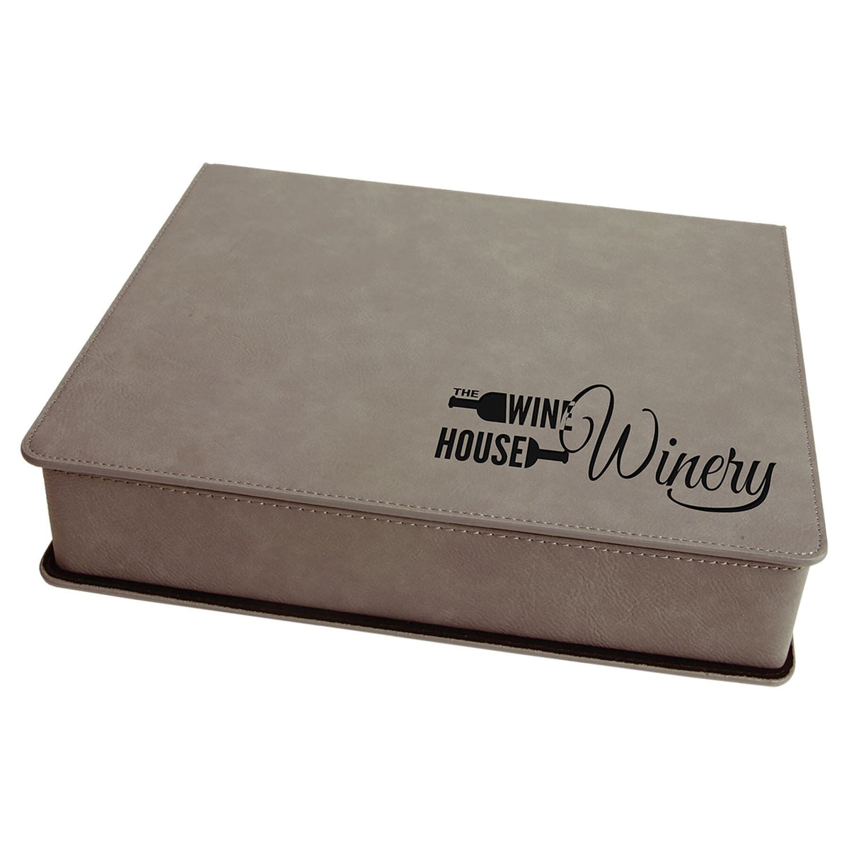 Wine Tool Set 5-Piece, Laserable Leatherette Signature Cutouts Gray/Black 