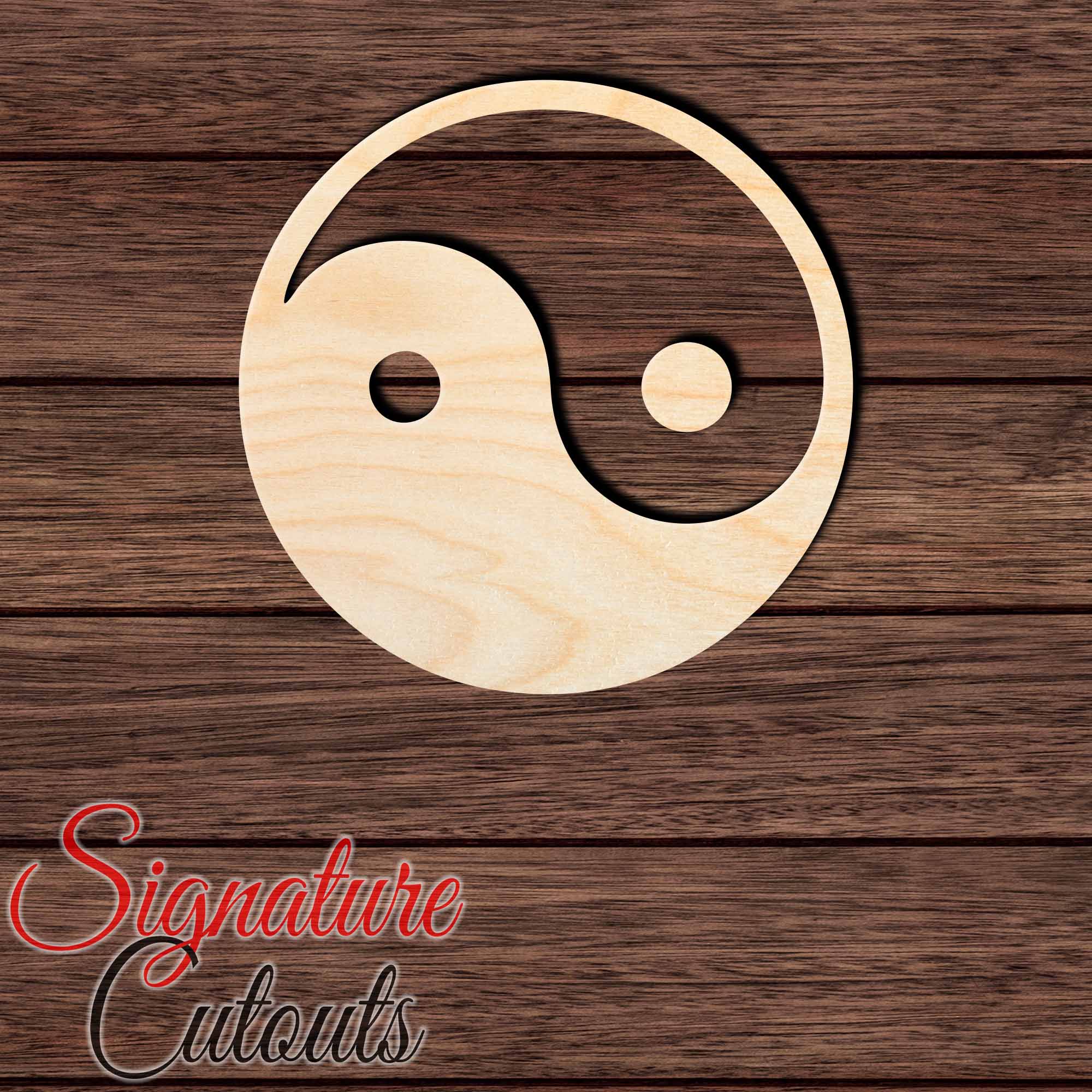 Ying Yang 001 Shape Cutout Craft Shapes & Bases Signature Cutouts 