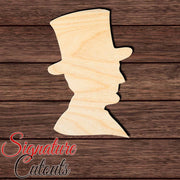 Abraham Lincoln 001 Shape Cutout in Wood, Acrylic or Acrylic Mirror - Signature Cutouts