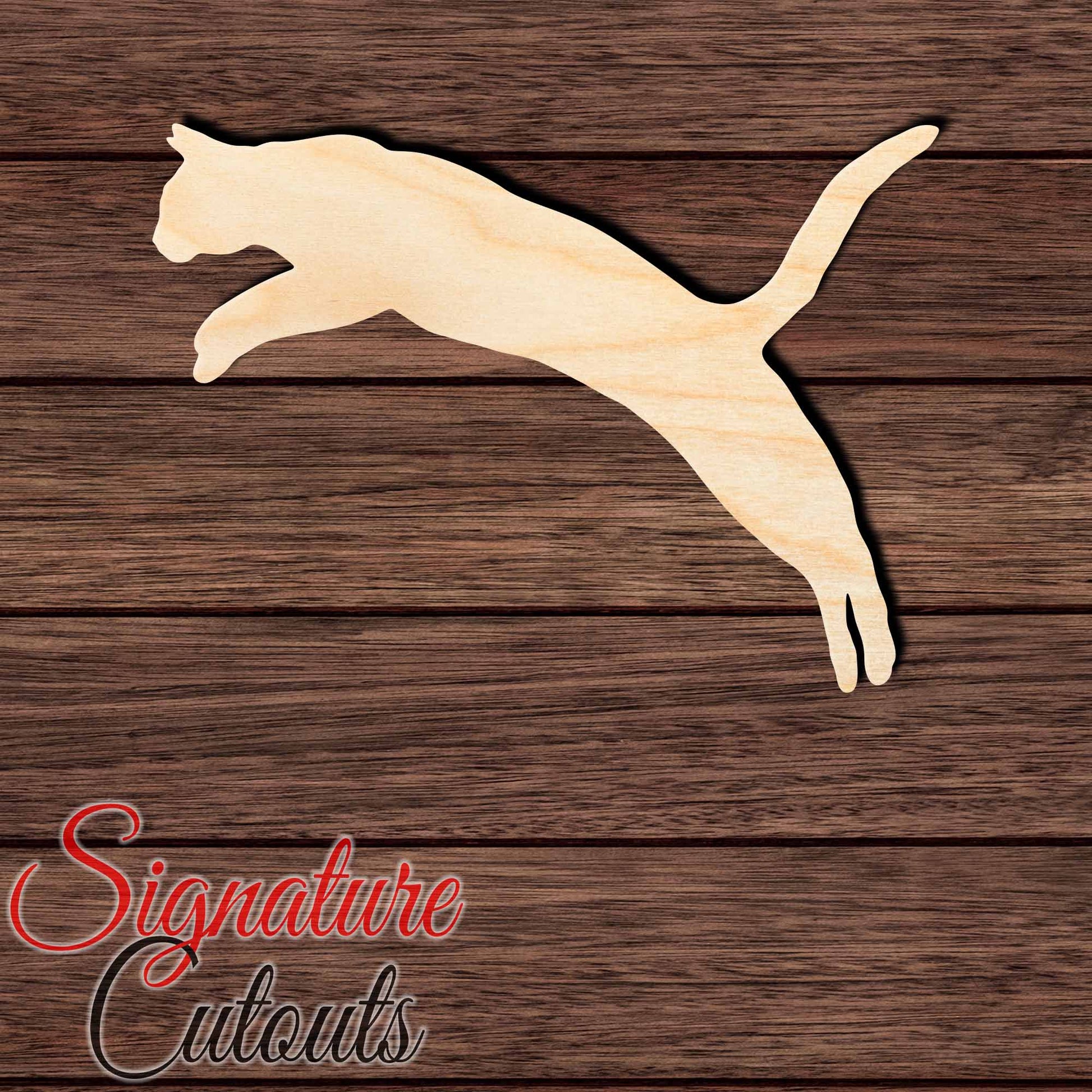 Abyssinian Cat 006 Shape Cutout in Wood, Acrylic or Acrylic Mirror - Signature Cutouts