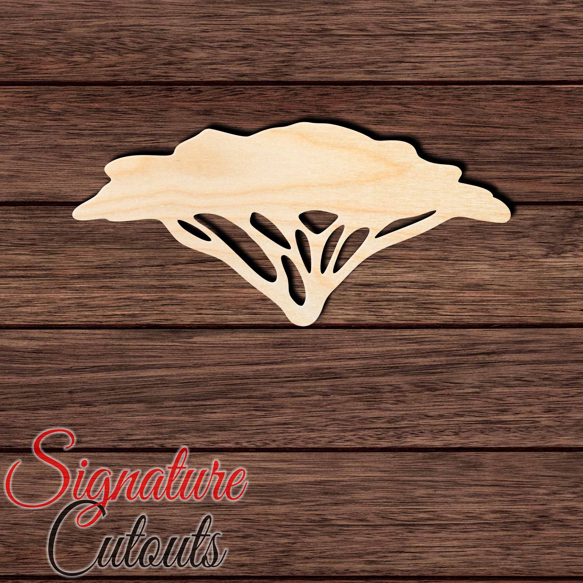 Acacia Tree 001 Shape Cutout - Signature Cutouts