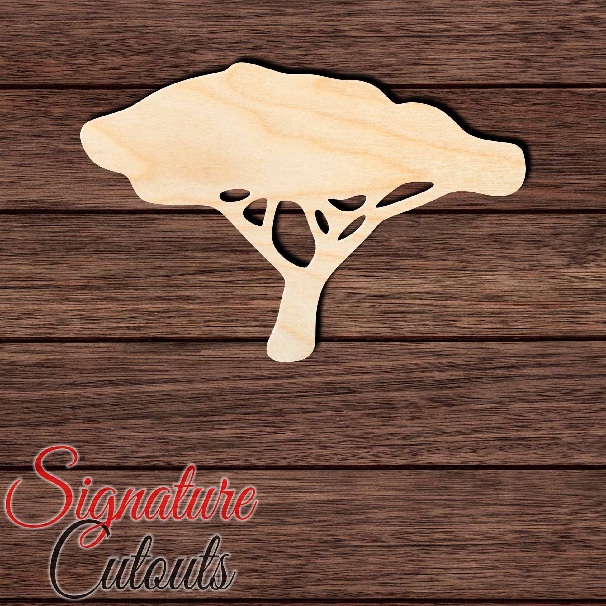 Acacia Tree 005 Shape Cutout - Signature Cutouts