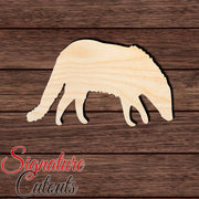 African Civet 001 Shape Cutout in Wood, Acrylic or Acrylic Mirror - Signature Cutouts