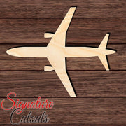 Airplane 006 Shape Cutout in Wood, Acrylic or Acrylic Mirror - Signature Cutouts