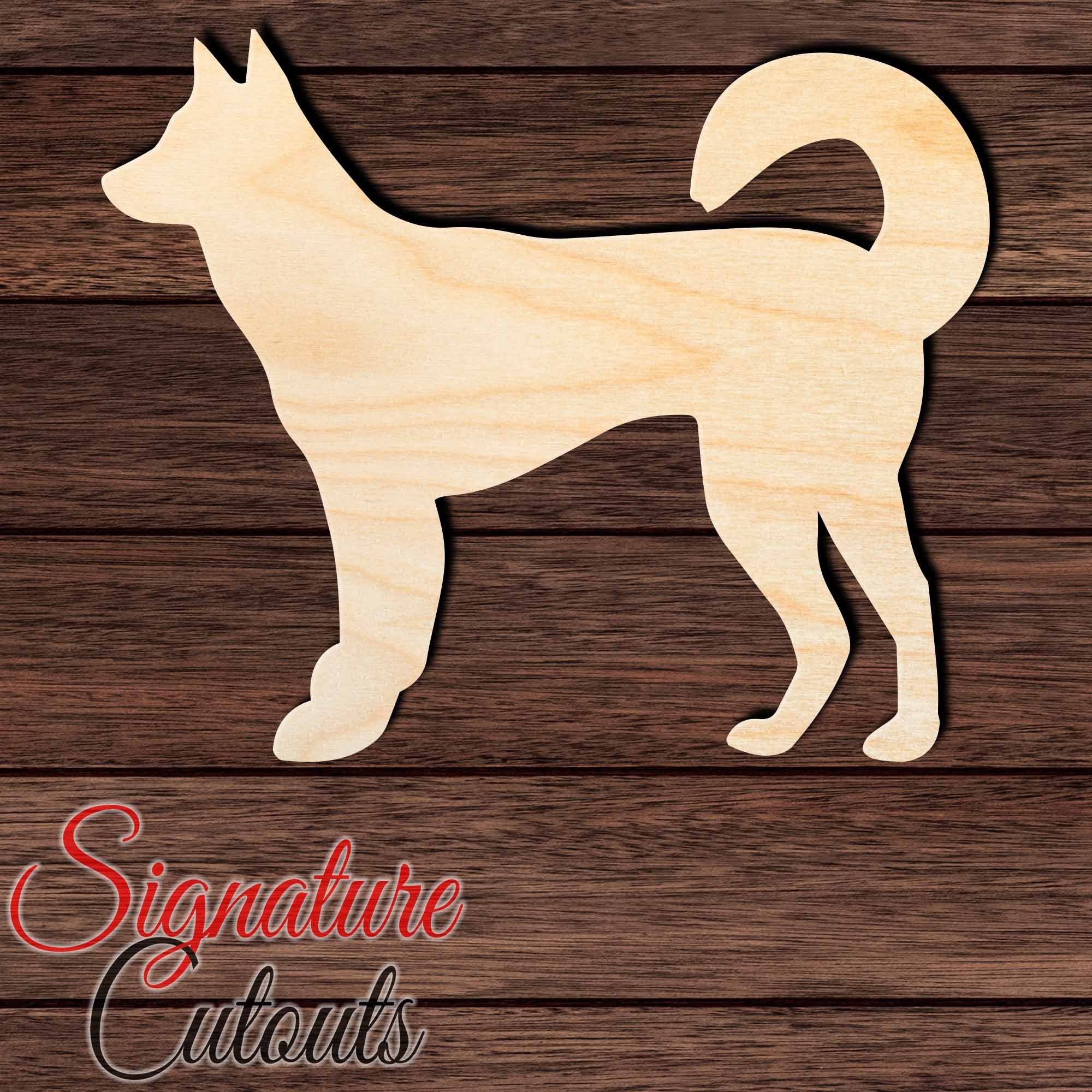 Alaska Klee Kai Shape Cutout in Wood, Acrylic or Acrylic Mirror - Signature Cutouts