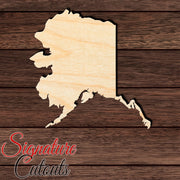 Alaska State Shape Cutout