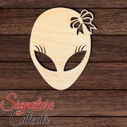 Alien 002 Shape Cutout in Wood, Acrylic or Acrylic Mirror - Signature Cutouts
