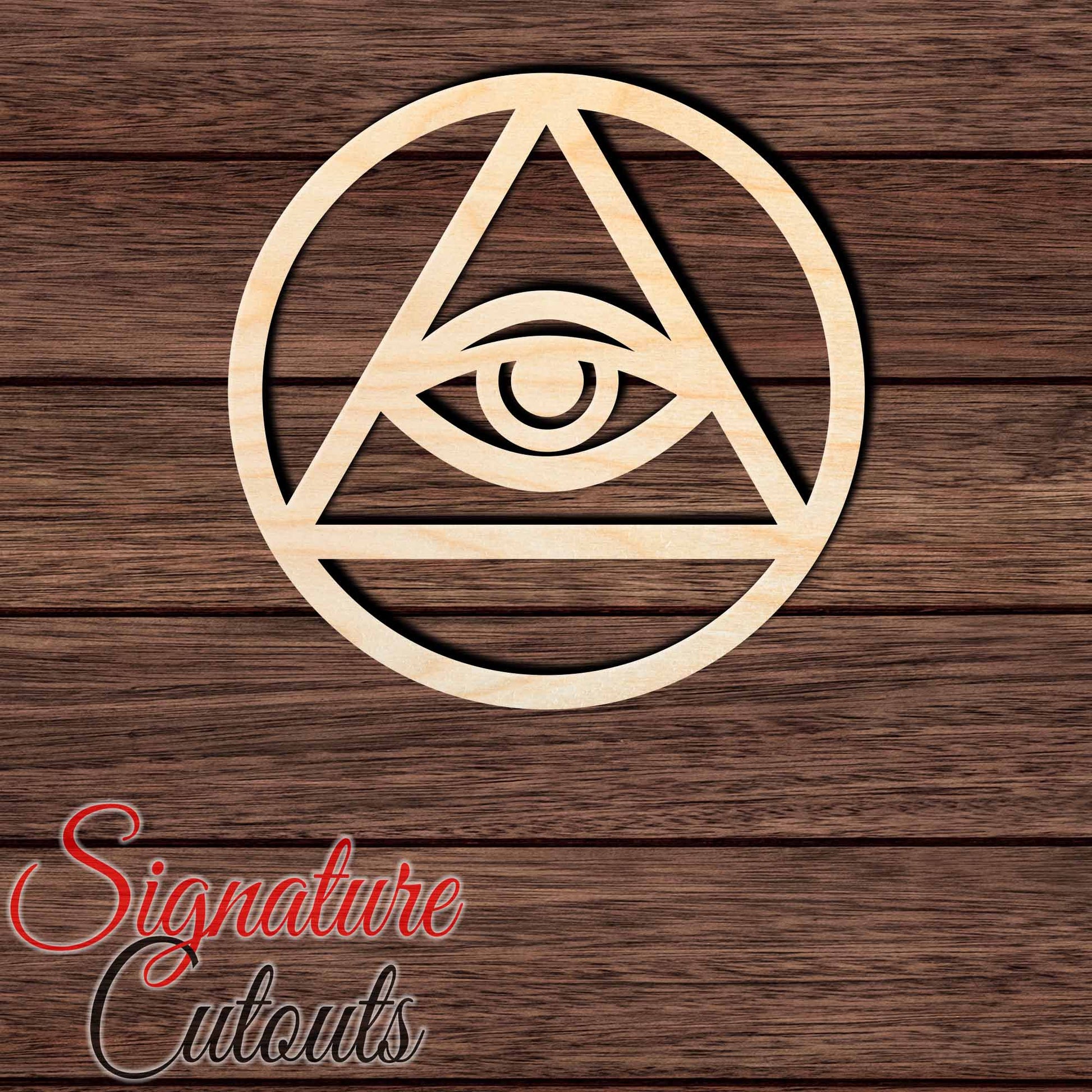 All Seeing Eye 001 Shape Cutout - Signature Cutouts