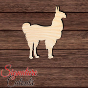 Alpaca 003 Shape Cutout in Wood, Acrylic or Acrylic Mirror - Signature Cutouts