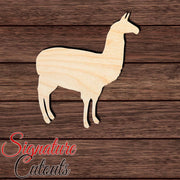 Alpaca 004 Shape Cutout in Wood, Acrylic or Acrylic Mirror - Signature Cutouts