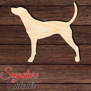 American Leopard Hound Shape Cutout in Wood, Acrylic or Acrylic Mirror - Signature Cutouts