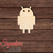 Android Robot Shape Cutout in Wood, Acrylic or Acrylic Mirror - Signature Cutouts