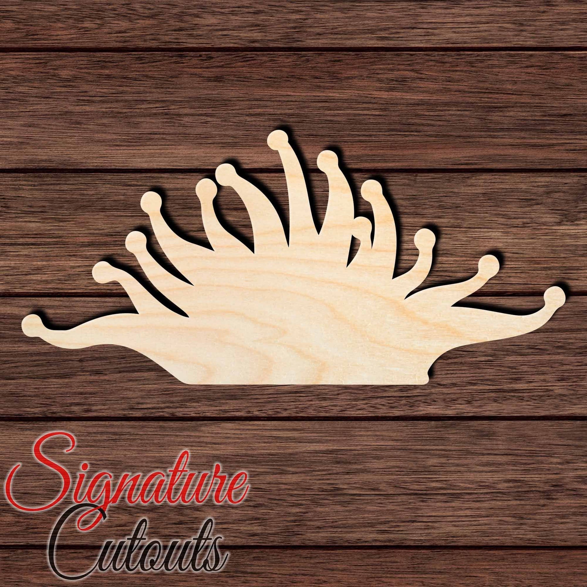 Anemone 002 Shape Cutout in Wood, Acrylic or Acrylic Mirror - Signature Cutouts