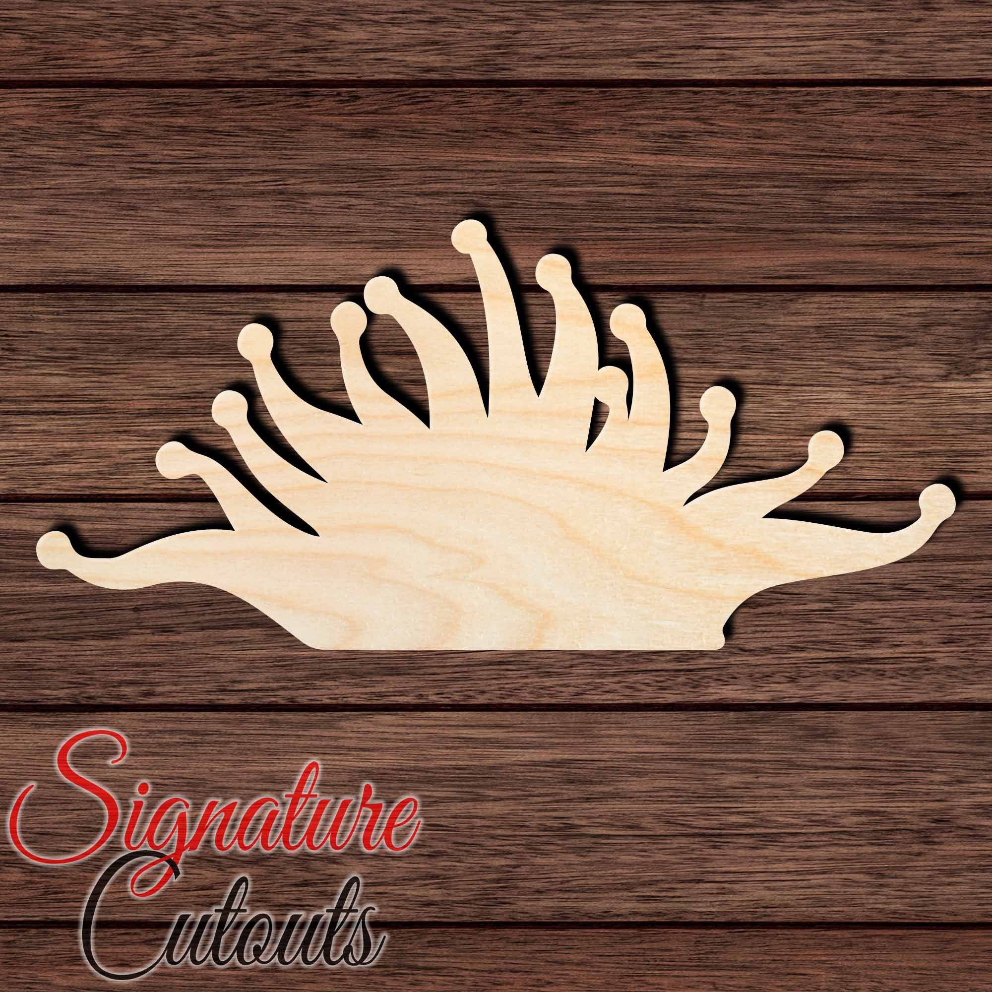 Anemone 002 Shape Cutout in Wood, Acrylic or Acrylic Mirror - Signature Cutouts