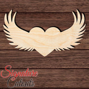 Angel Wings 001 Shape Cutout in Wood, Acrylic or Acrylic Mirror - Signature Cutouts