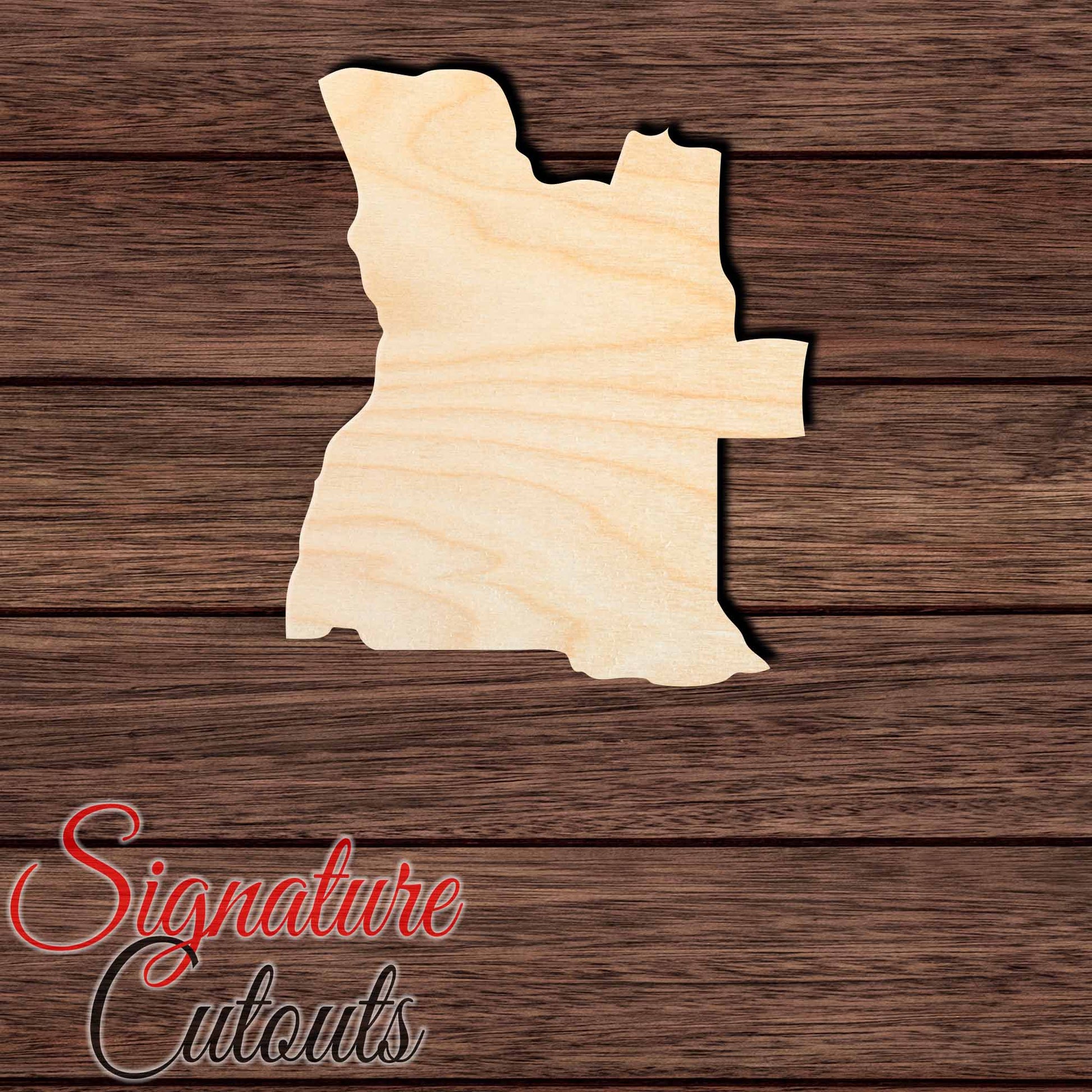 Angola Shape Cutout in Wood, Acrylic or Acrylic Mirror - Signature Cutouts