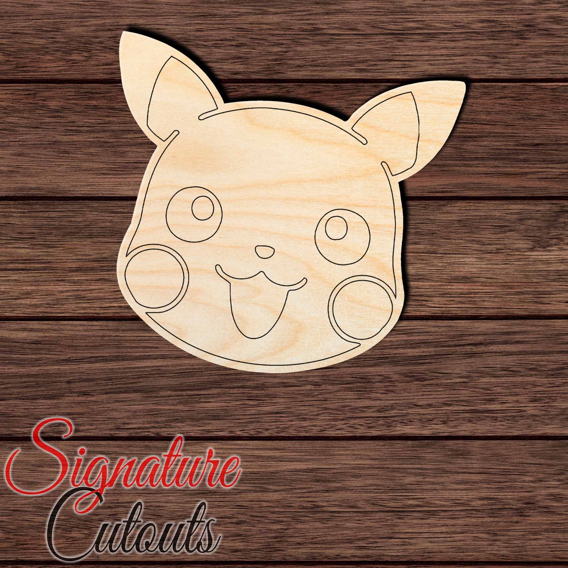 Anime 001 Shape Cutout in Wood, Acrylic or Acrylic Mirror Craft Shapes & Bases Signature Cutouts 