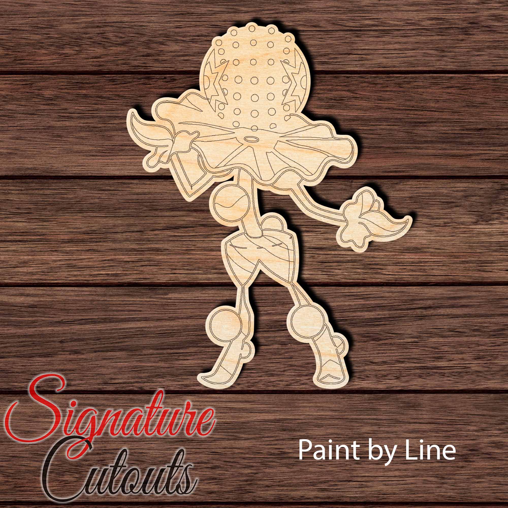 Anime 023 - Blacephalon Shape Cutout in Wood Craft Shapes & Bases Signature Cutouts 