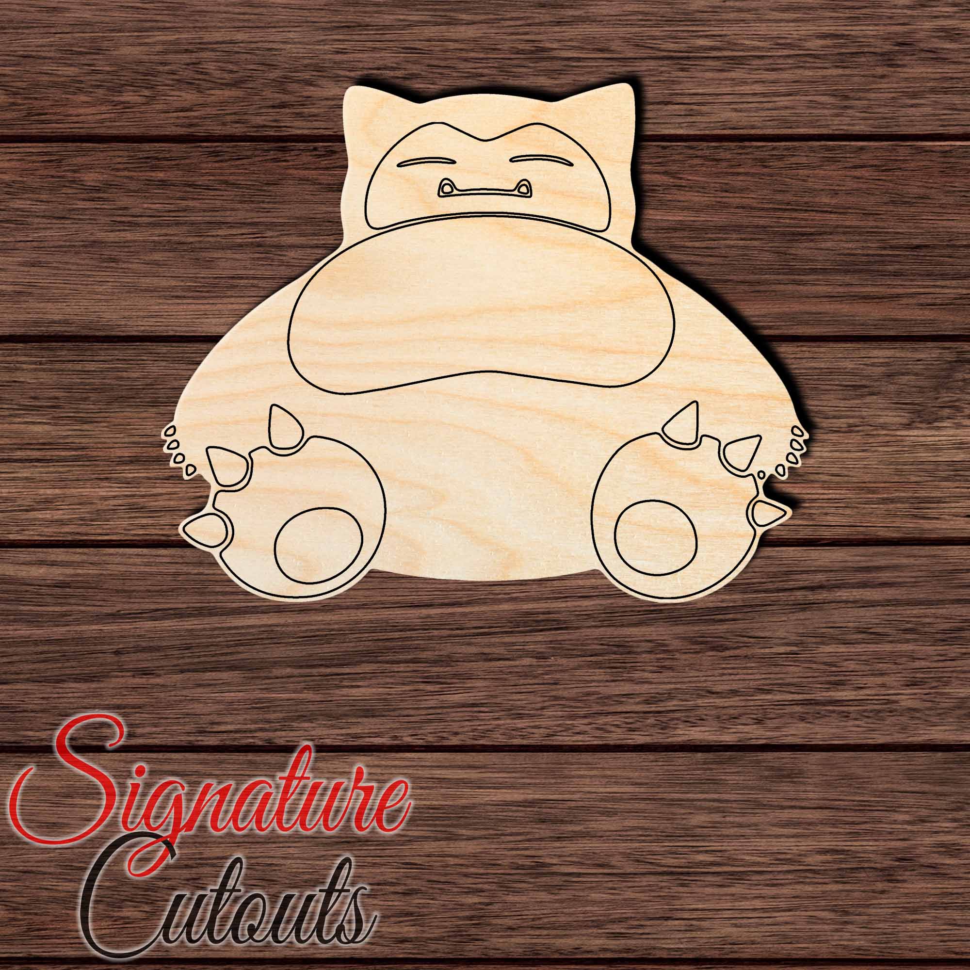 Anime Monster 004 Shape Cutout in Wood, Acrylic or Acrylic Mirror - Signature Cutouts