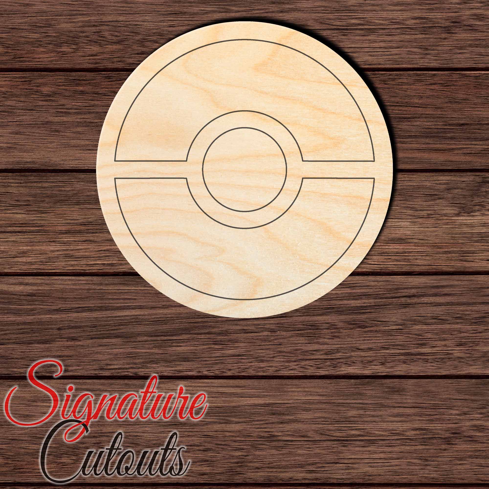 Anime Orb 001 Shape Cutout in Wood, Acrylic or Acrylic Mirror - Signature Cutouts