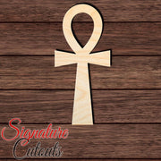 Ankh Symbol 001 Shape Cutout in Wood, Acrylic or Acrylic Mirror - Signature Cutouts