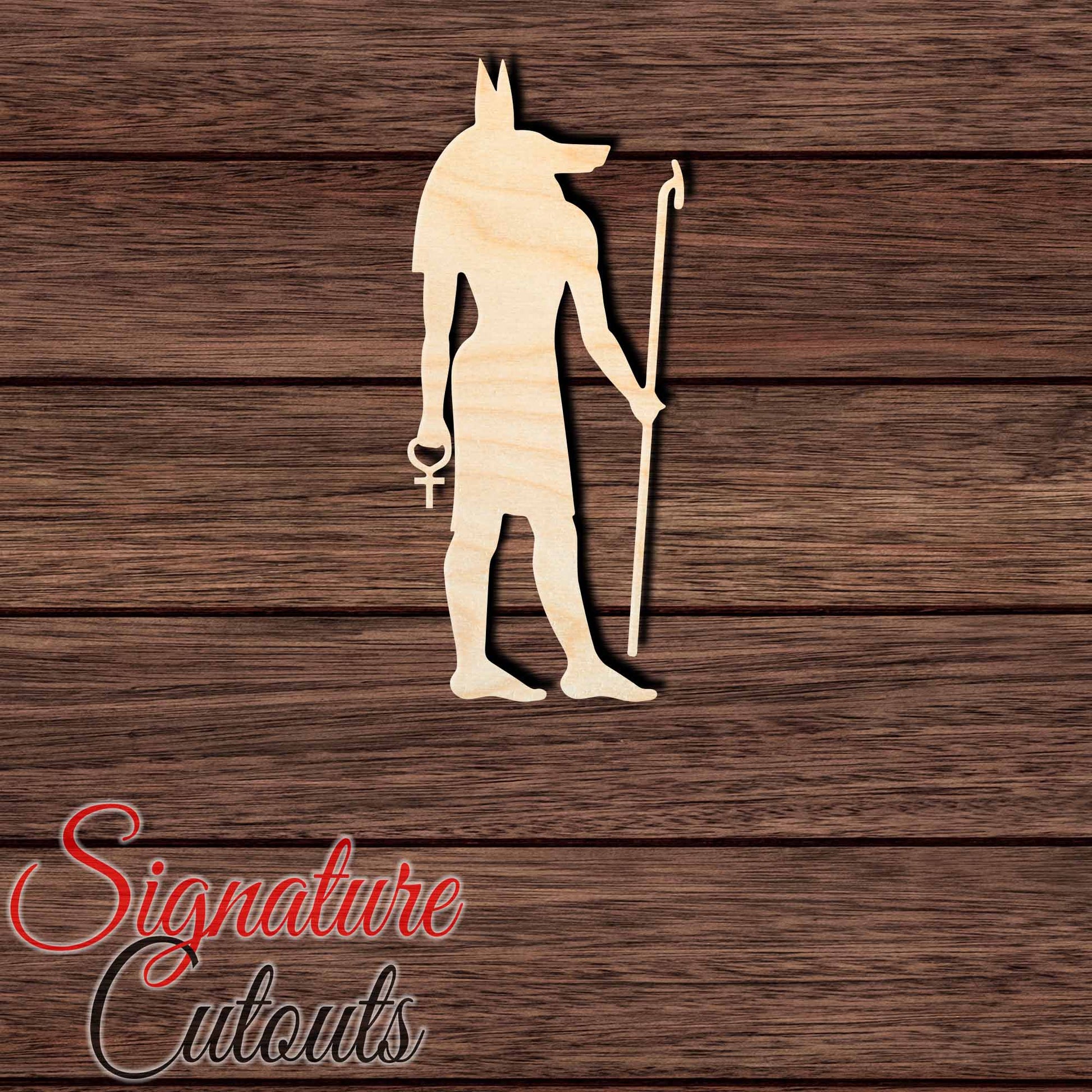 Anubis Egyptian God 001 Shape Cutout in Wood, Acrylic or Acrylic Mirror - Signature Cutouts